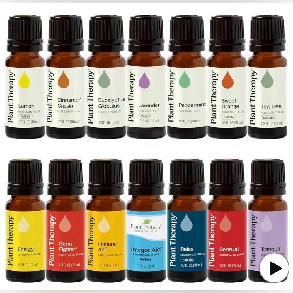 Plant Therapy NWT 7 & 7 Essential Oils Set (2 missing)